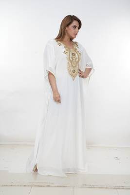 Dubai Kaftan Women Dress Long Gown Farasha Morocco Wear 3