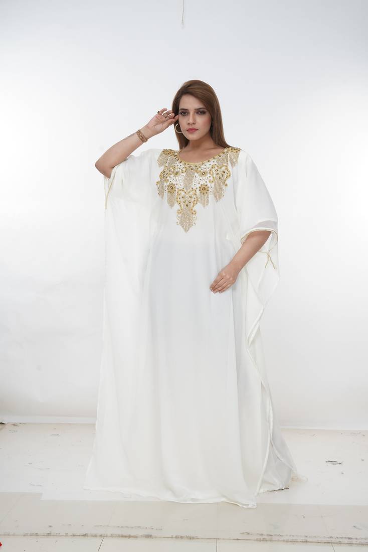 Dubai Kaftan Women Dress Long Gown Farasha Morocco Wear