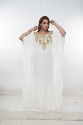 Dubai Kaftan Women Dress Long Gown Farasha Morocco Wear 3