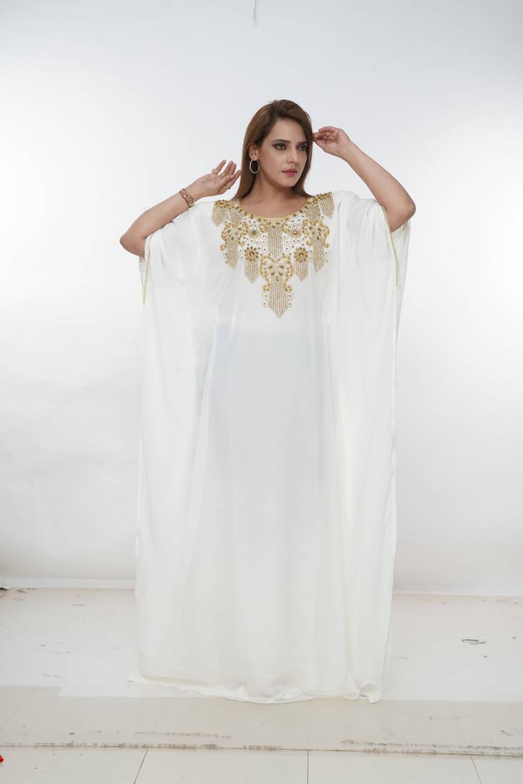 Dubai Kaftan Women Dress Long Gown Farasha Morocco Wear
