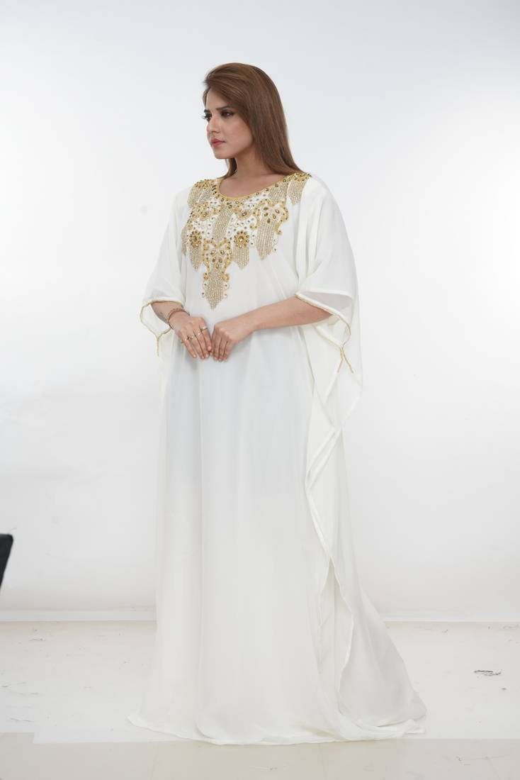 Dubai Kaftan Women Dress Long Gown Farasha Morocco Wear