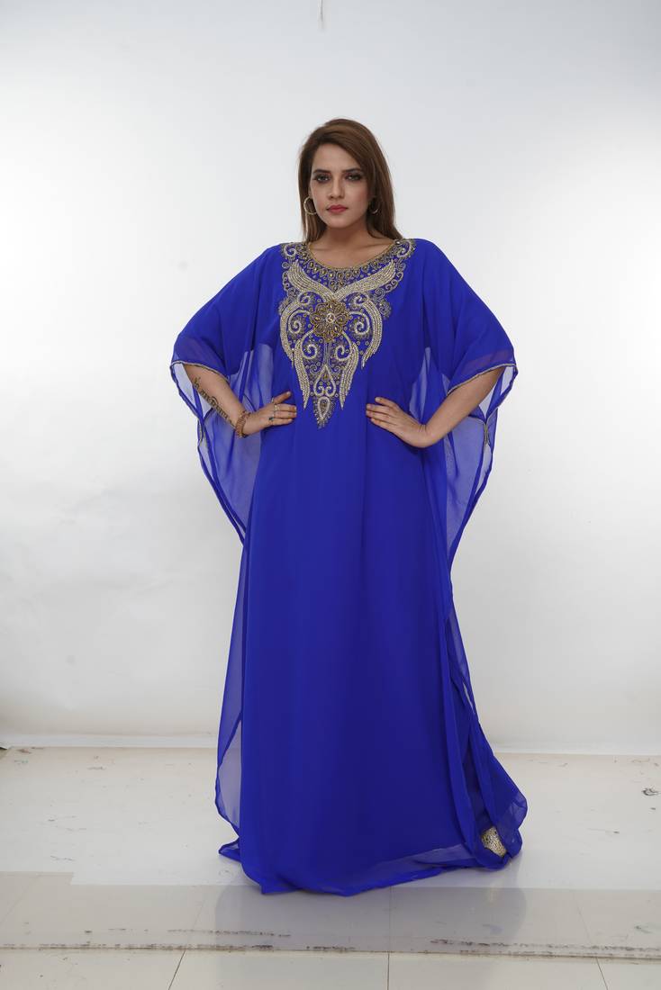 Dubai Kaftan Women Dress Long Gown Farasha Morocco Wear