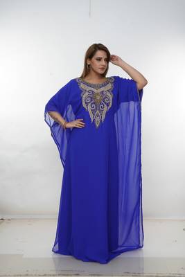 Dubai Kaftan Women Dress Long Gown Farasha Morocco Wear 3