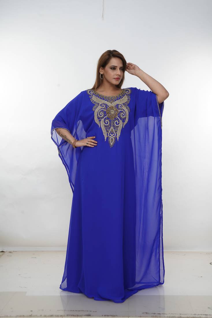 Dubai Kaftan Women Dress Long Gown Farasha Morocco Wear
