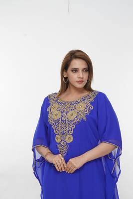 Dubai Kaftan Women Dress Long Gown Farasha Morocco Wear 1