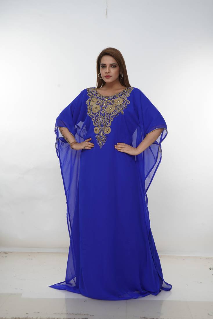 Dubai Kaftan Women Dress Long Gown Farasha Morocco Wear