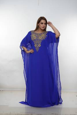 Dubai Kaftan Women Dress Long Gown Farasha Morocco Wear 3