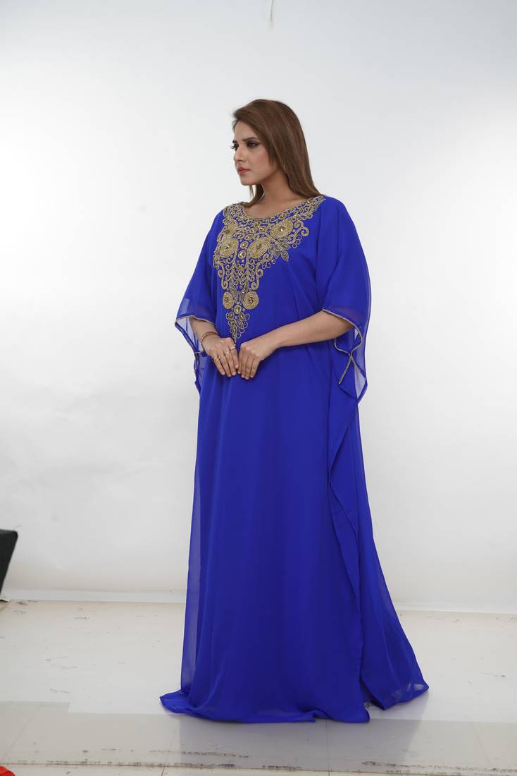 Dubai Kaftan Women Dress Long Gown Farasha Morocco Wear