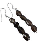 Brown Quartz   Earrings