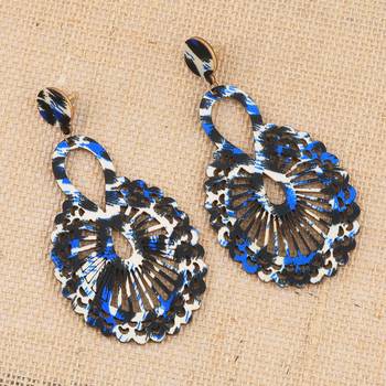 Beautiful Stylish   Wooden Light Weight Dangler Earrings For Girls And Women. 2