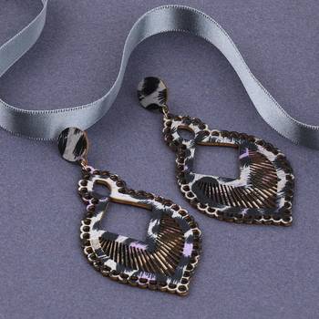 Exclusive  Wooden Earrings Long Dangler Light Weight For Girls And Women. 1