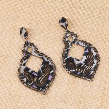 Exclusive  Wooden Earrings Long Dangler Light Weight For Girls And Women. 2