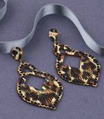 Party Wear Dangler  Wooden Earrings For Girls And Women