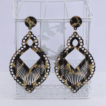 Party Wear Dangler  Wooden Earrings For Girls And Women 3