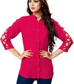 Pink plain cambric tops