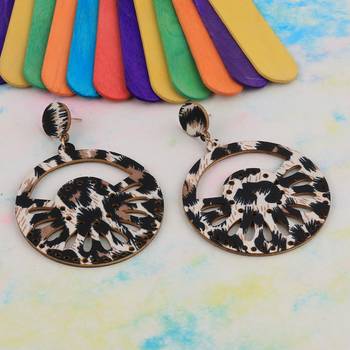 Elegant Dangler  Wooden Earrings For Girls And Women 4