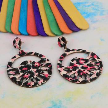 Elegant Dangler  Wooden Earrings For Girls And Women 3