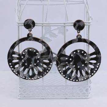 Handmade Designer  Wooden Light Weight Earrings For Girls And Women. 3