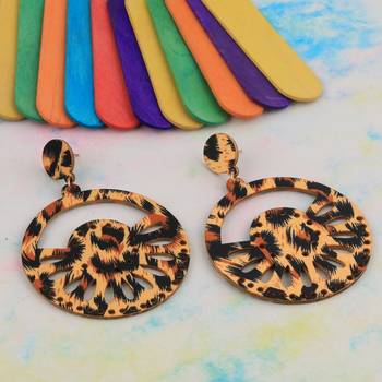 Exclusive Natural Dangler  Wooden Earrings For Girls And Women 4