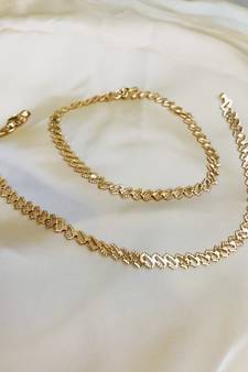 Gold anklets