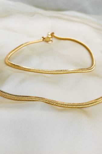 Gold anklets