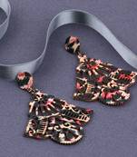 Delicate Party Wear Wooden Dangles Earrings Perfect And Different Look For Women Girl.