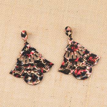 Delicate Party Wear Wooden Dangles Earrings Perfect And Different Look For Women Girl. 2