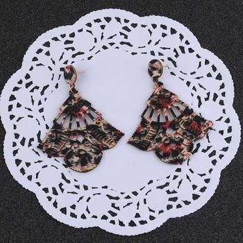 Delicate Party Wear Wooden Dangles Earrings Perfect And Different Look For Women Girl. 5
