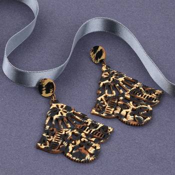 Party Wear Natural  Wooden Earring For Perfect And Different Look For Women 1