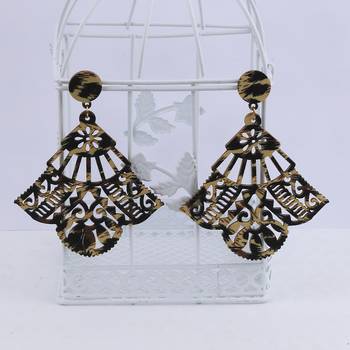 Party Wear Natural  Wooden Earring For Perfect And Different Look For Women 3