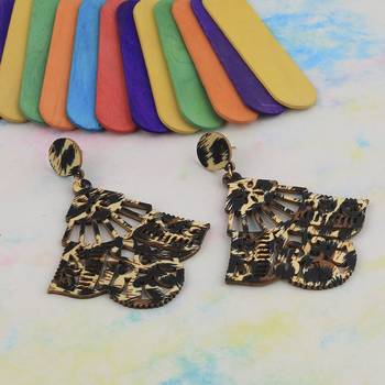 Party Wear Natural  Wooden Earring For Perfect And Different Look For Women 4