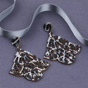 Wonderful Attractive  Wooden Light Weight  Earrings For Girls And Women. 1