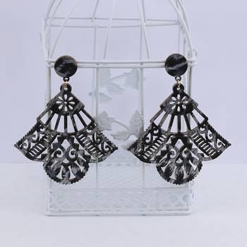 Wonderful Attractive  Wooden Light Weight  Earrings For Girls And Women. 3