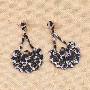 Wooden Light Weight Dangle Earrings For Girls And Women. 2
