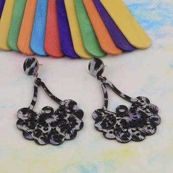 Wooden Light Weight Dangle Earrings For Girls And Women. 4