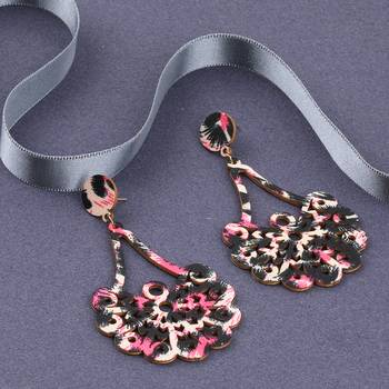 Charm Stylish  Wooden Earrings Light Weight For Girls And Women. 1