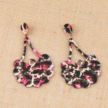 Charm Stylish  Wooden Earrings Light Weight For Girls And Women. 2