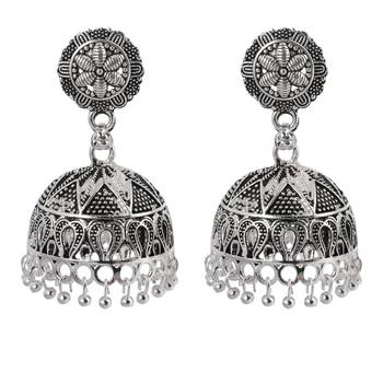 Ravishing Silver Big Dangler  Jhumki Earrings 2