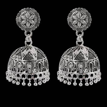 Ravishing Silver Big Dangler  Jhumki Earrings 3