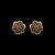 Graceful Pink Diamond Flower Stud Earrings