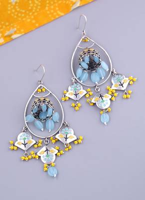 Bagh E Fiza Flower Jhumka Earrings 1