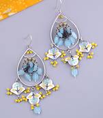 Bagh E Fiza Flower Jhumka Earrings
