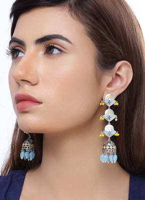 Bagh E Fiza Spring Layered Jhumka Earrings 2