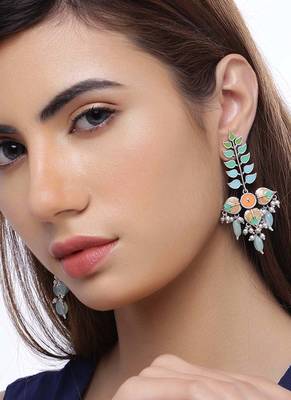Bagh E Fiza Colourful Enamel Embellished Earrings 2