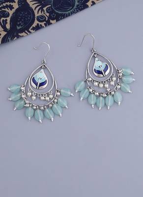 Bagh E Fiza Green Beads Earrings 1