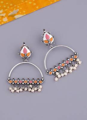 Bagh E Fiza Metal Embellishments Earrings 1