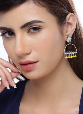 Bagh E Fiza Yellow Beads Earrings 2
