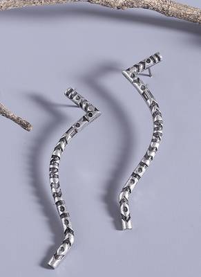 Aztec Bar Squiggly Earrings 1