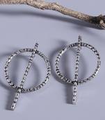 Aztec Bar Circle and Bar Earrings