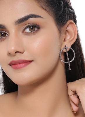 Aztec Bar Circle and Bar Earrings 2